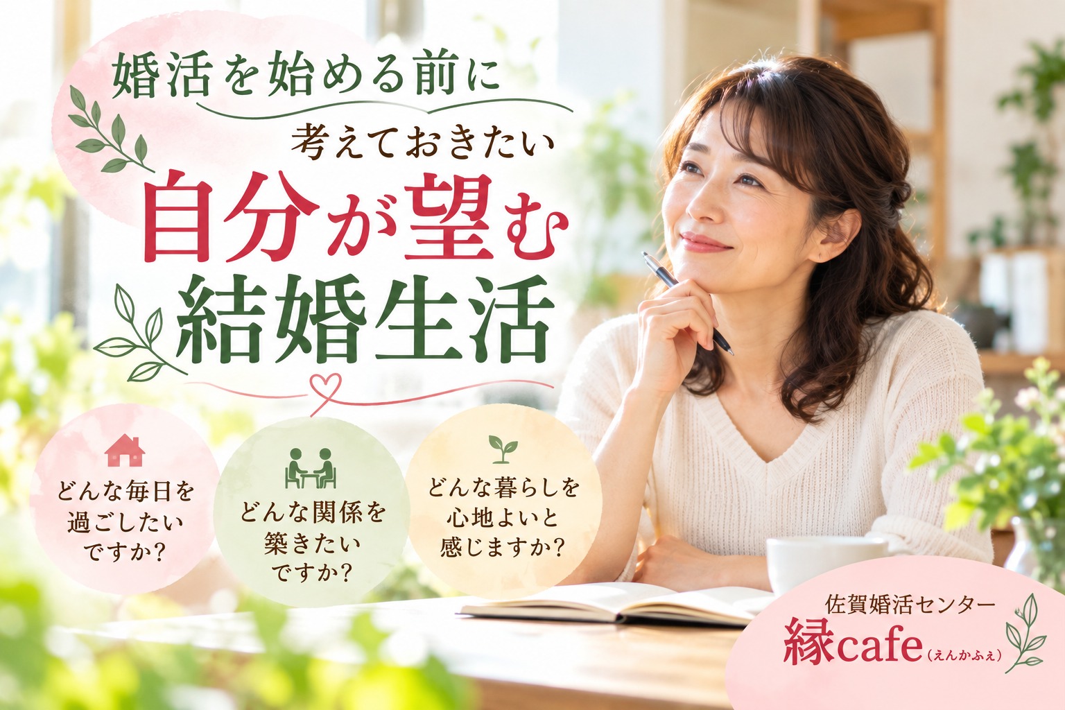 婚活で迷ったときに考えたい、自分が望む結婚生活とは